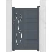 Casanoov Gartentür Aus Aluminium Life 100x160cm Grau