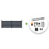 Casanoov Flügeltor Elektrisch Vogel 350x120cm & Drehtorantrieb Tanker B250