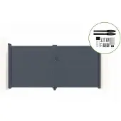 Casanoov Flügeltor Elektrisch Eiger 300x160cm & Drehtorantrieb Hicker B200