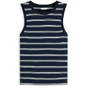 Tommy Hilfiger Top Multistripe WW0WW50025 Dunkelblau Slim Fit