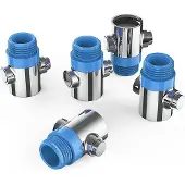 OEM Gartenschlauch-Entspanner G1/2 Wasserstopper Duschkop Gartenschlauch universell Chrom 5 Stück