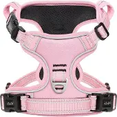 Famanu Hundegeschirr mit Handgriff - Anti-Ziehfunktion Lichtrosa XS