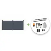 Casanoov Flügeltor Elektrisch Eiger 350x160cm & Drehtorantrieb Tanker B250