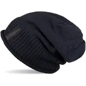 StyleBREAKER Strickmütze "Feinstrick Beanie mit Teddyfleece" 1 Stk.
