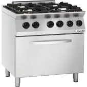 Bartscher Gasherd MFG 7341, 2/1 GN, 105L Backofen, 800x730x910 mm
