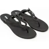 Brasileras Damen Zehensandalen mit rutschfester Sohle bequem schuhe strand/schwimmbad/stadt schwarz 39 EU - UBPETA