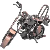 Gistuch Motorrad-Modell, Retro-Bronze, klein, klassisch, exquisit, dekoratives Kunsthandwerk für Zuhause