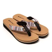 Brasileras Damen Zehensandalen mit rutschfester Sohle bequem schuhe für strand/schwimmbad/stadt beige 39 EU - UBMAY