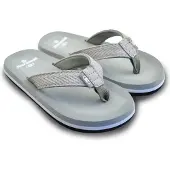 Brasileras Kinder Zehensandalen rutschfester bequem schuhe strand/schwimmbad/stadt grau 32 EU - UBPFF