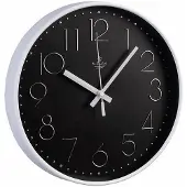 St. Leonhard Analoge Funk-Wanduhr mit 3D-Zifferblatt, Ø 30 cm