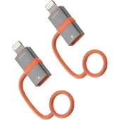 4smarts Adapter USB-C auf Lightning PD 27W, 2er Set, grau