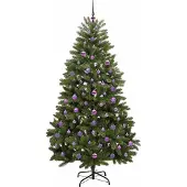 vidaXL Lumi (mit 300 LEDs und lilafarbenen Bällen)