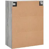 vidaXL Wandschrank Grau Sonoma 69,5x34x90 cm