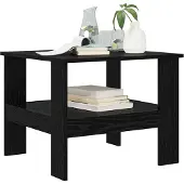 vidaXL Couchtisch Schwarz Eichen-Optik 57 x 55 x 45 cm Holzwerkstoff