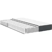 vidaXL Bettmatratze mit Matratze Grau 120 x 200 cm Stoff