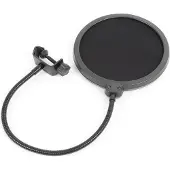 VONYX M06 Mikrofon Pop Filter 6'' Schutzschirm flexibler Schwanenhals