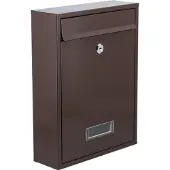 VOREL LETTERBOX 360 x 260 x 80mm BROWN 78557