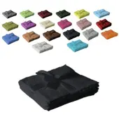 EXKLUSIV HEIMTEXTIL Seiftuch 4er Set 30 x 30 cm Schwarz