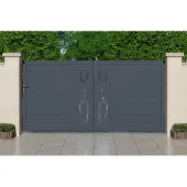 Casanoov Schiebetor Aus Aluminium Life 350x180cm Grau