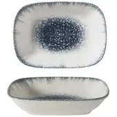 Güral Antares EO Professional Servierplatte quadratisch, Bone Porzellan, 17x12cm, creme, 12er Set