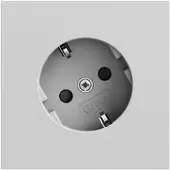 Gira Steckdose 1-fach grau matt Unterputz mit BS IP20 441876