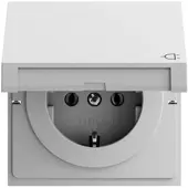 Gira Steckdose 1-fach grau matt Unterputz Klappdeckel IP20 445476