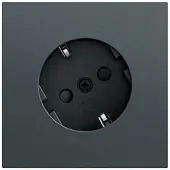 Gira Steckdose 1-fach anthrazit Unterputz mit BS IP20 441873