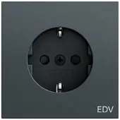 Gira Steckdose 1-fach anthrazit Unterputz mit BS EDV IP20 446173