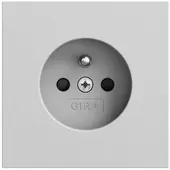 Gira Steckdose 1-fach grau matt Unterputz mit BS Schutzkontakt 448576 IP20