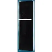 Bemm Design-Elektroheizkörper „Plawa Glas“ 62,5 × 180 cm in Schwarz samtmatt