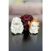 Tiziano Igel Max sitzend 11cm cremeweiß