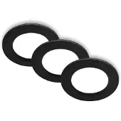 Briloner LED Einbaustrahler 3 Set Einbauleuchten Spots Flach 230V Neutralweiß 9cm Schwarz