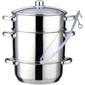 Cadro Dampfentsafter, Edelstahl, 8 L, Induktionsgeeignet, Klausberg Kb-9032