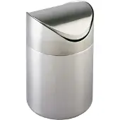 Wenko Kosmetik Schwingdeckel Müll Eimer Abfall Bad OTRANTO 3 L Edelstahl Küchen