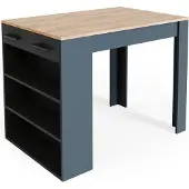 Vicco Esszimmertisch Repose Anthrazit/Goldkraft Eiche 67 x 100 cm, Model 34653