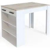 Vicco Esszimmertisch Repose Sonoma/Weiß 67 x 100 cm, Model 32864