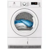 Electrolux EDHF2804DC, Freistehend, Frontlader, Wärmepumpe, Weiß, Drehregler, Rechts