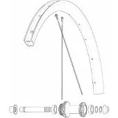 Mavic Kit 12 Front/rear Cosmic Sls 32 Disc Speichen Silber 284 mm Silber 284 mm