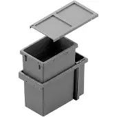 Hailo Abfallsammler Inset Tandem 38+7 L dunkelgrau 3669101