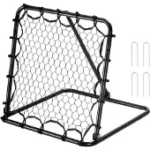 Sweiko Fußball-Rebounder-Netz Kick-Back Tragbar Fußballtrainer 34 x 34 Zoll