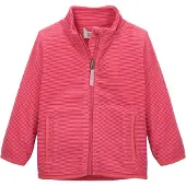 Killtec Fleecejacke "FIOS 1 MNS FLC JCKT", Kinder, Gr. 122/128, pink, Obermaterial: 100% Polyester, FIRST INSTINCT BY , Jacken Fleecejacke, Fleecejacke mit Streifen, Kinnschutz, Namensetikett, Taschen