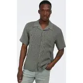 Only & Sons Kurzarmhemd "ONSLAURENCE RLX RESOR SS LINENBLEND NOOS"