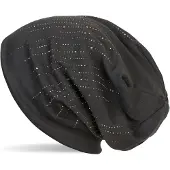 StyleBREAKER Beanie "Beanie mit Strass Streifen" 1 Stk.