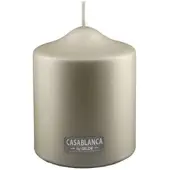 Gilde Stumpenkerze champagnerfarben metallic