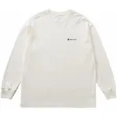 Snow Peak Longsleeve Unisex Soft Cotton Relaxed Logo Off White-M