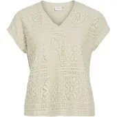 Vila Bluse "Vimerinda" in Beige - XL