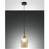 FABAS LUCE Pendelleuchte Stintino E27 Ø180mm Champagner