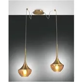 FABAS LUCE Pendelleuchte Apollo E27 3500x7000mm Messing