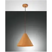FABAS LUCE Pendelleuchte Esino E27 Ø330mm Eichenholz
