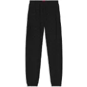 HUGO Relaxed-Fit Jogginghose mit geflocktem Logo-Print Grösse XS